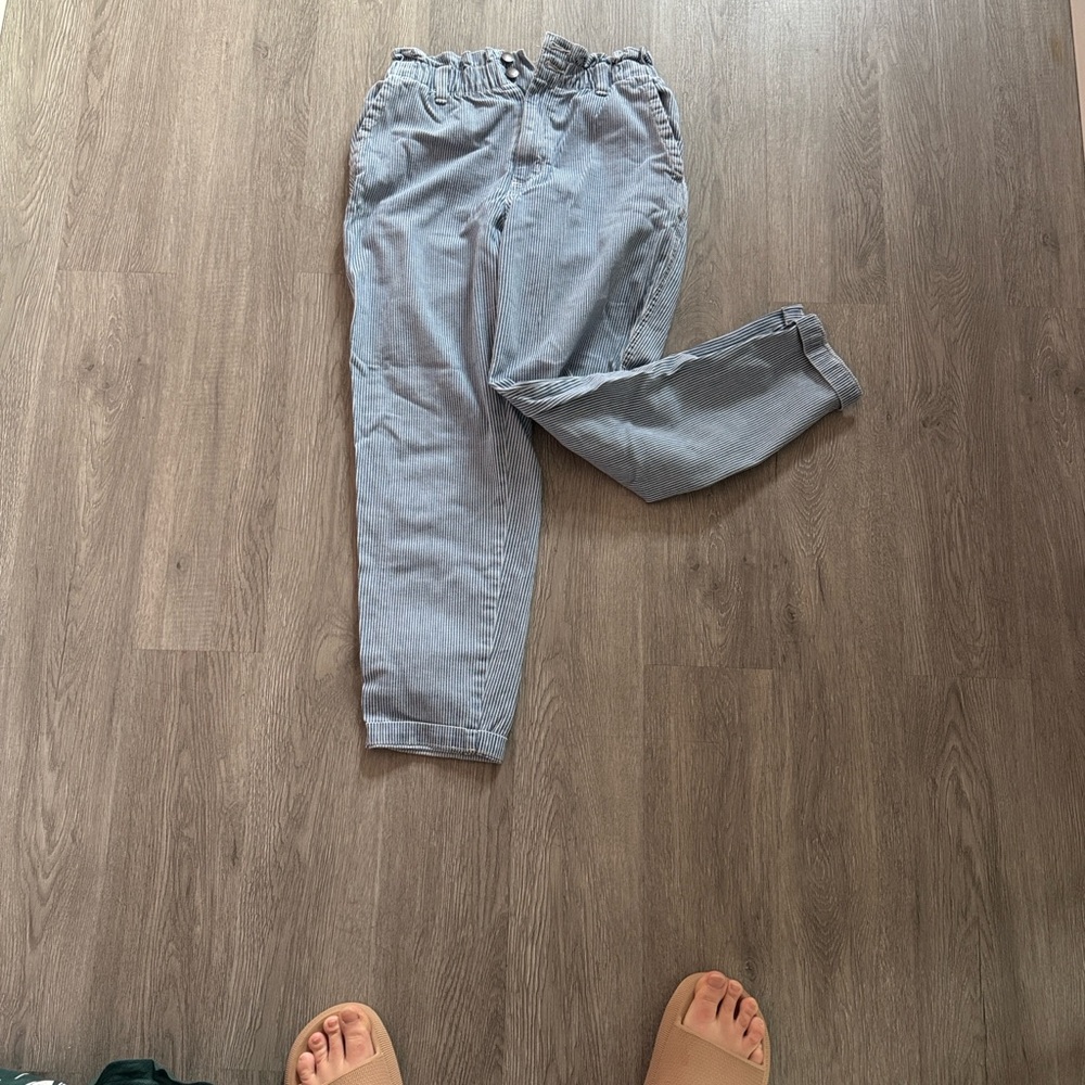 Universal Thread High Rise Blue Pinstripe Jeans - Picture 2 of 7